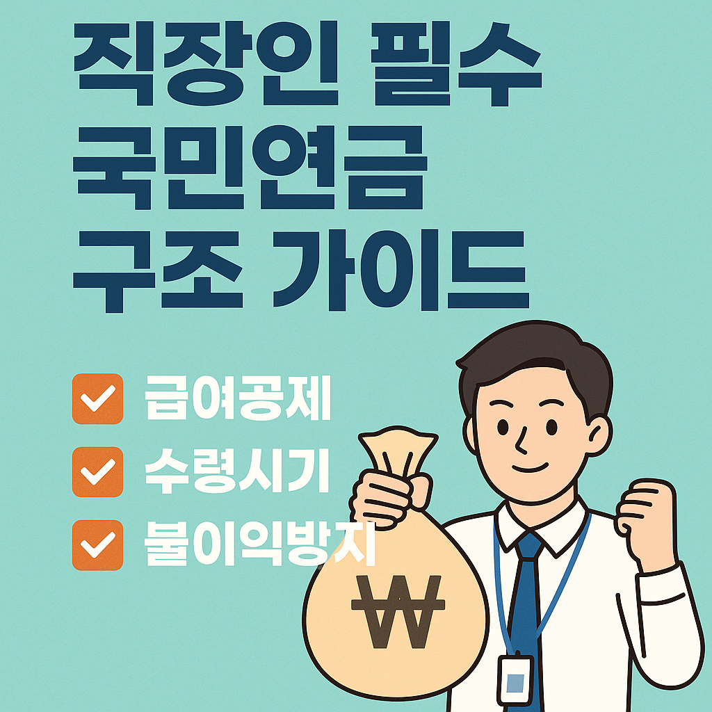 직장인 필수 국민연금 구조 가이드 이미지