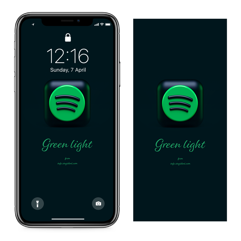 02 와이파이 C - Green light 아이폰초록색배경화면