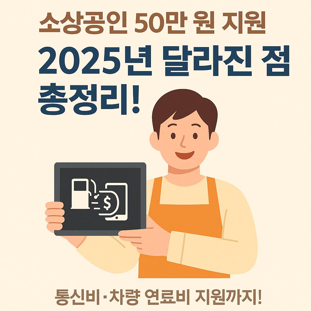 소상공인 지원금을 알려주는 포스트 이미지