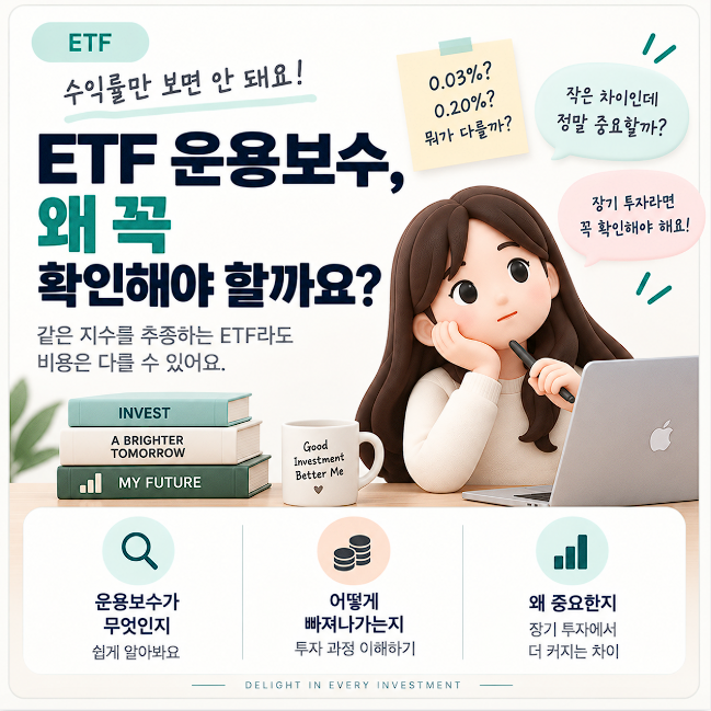 ETF 운용보수란? ETF 투자할 때 비용을 확인해야 하는 이유