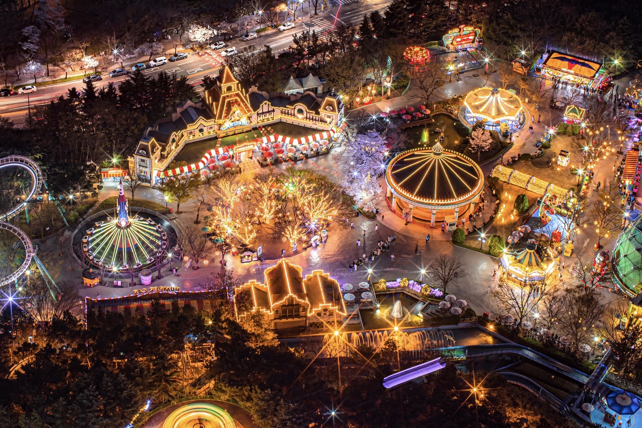대구 이월드 일루미네이션 전경