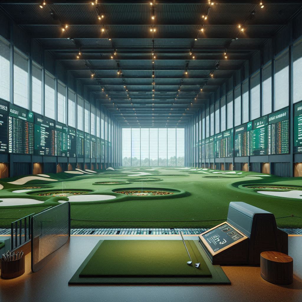 실내골프연습장 배경