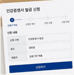 인감증명서 발급 대상 확인