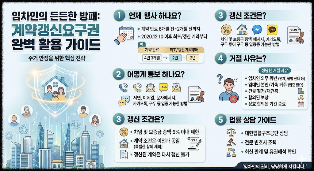 임차인의 든든한 방패, 계약갱신요구권 완벽 활용 가이드