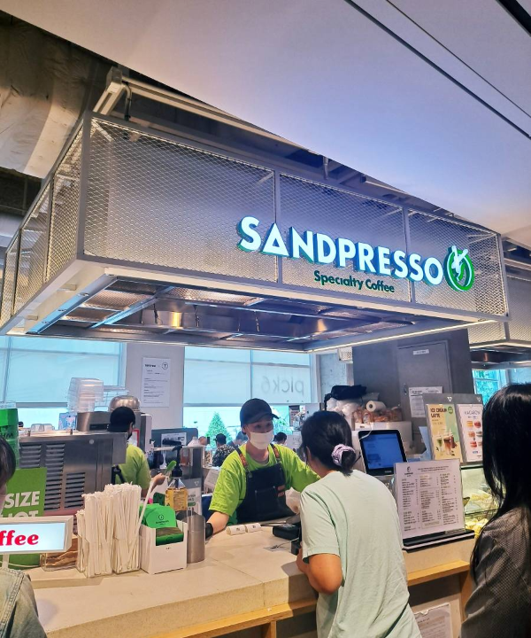 아이파크몰 샌드프레소 주문손님들