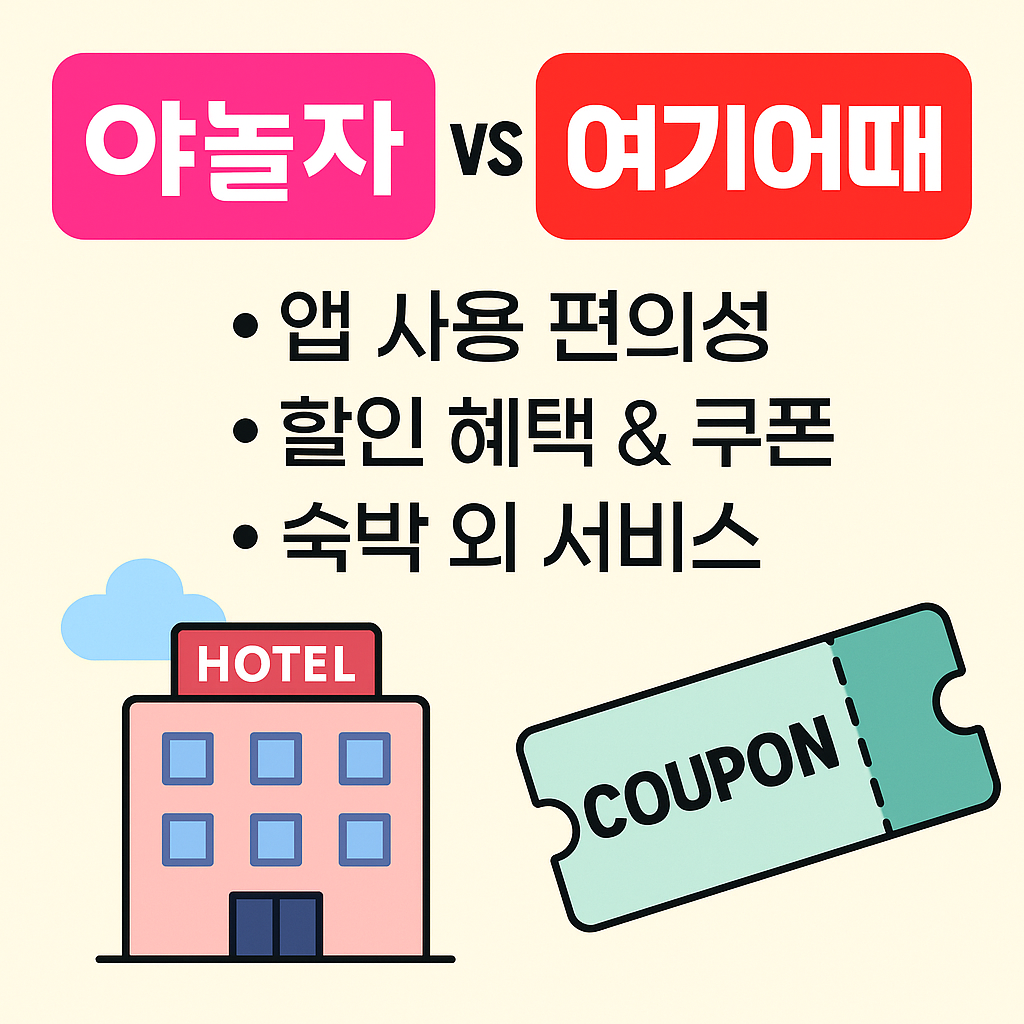 야놀자 vs 여기어때 비교