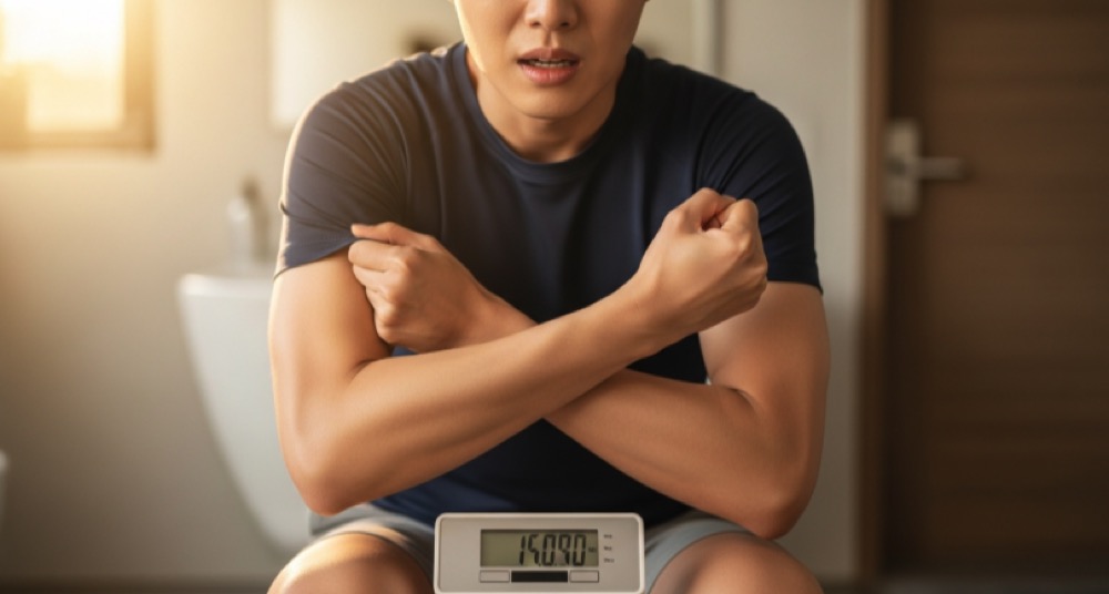 체중 확인 멈춤