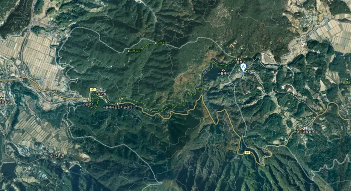 지리산 국립공원 구룡계곡 탐방로