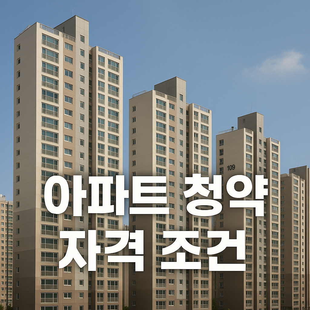 아파트 청약 자격 조건