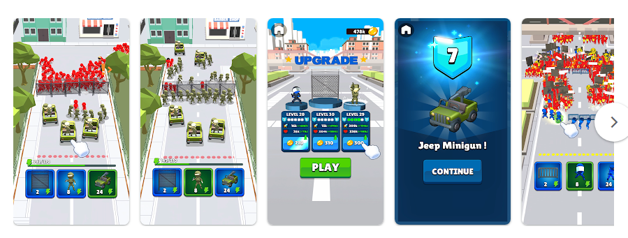 City Defense 경찰 게임 앱, 보안관 경찰 차이 전략 게임