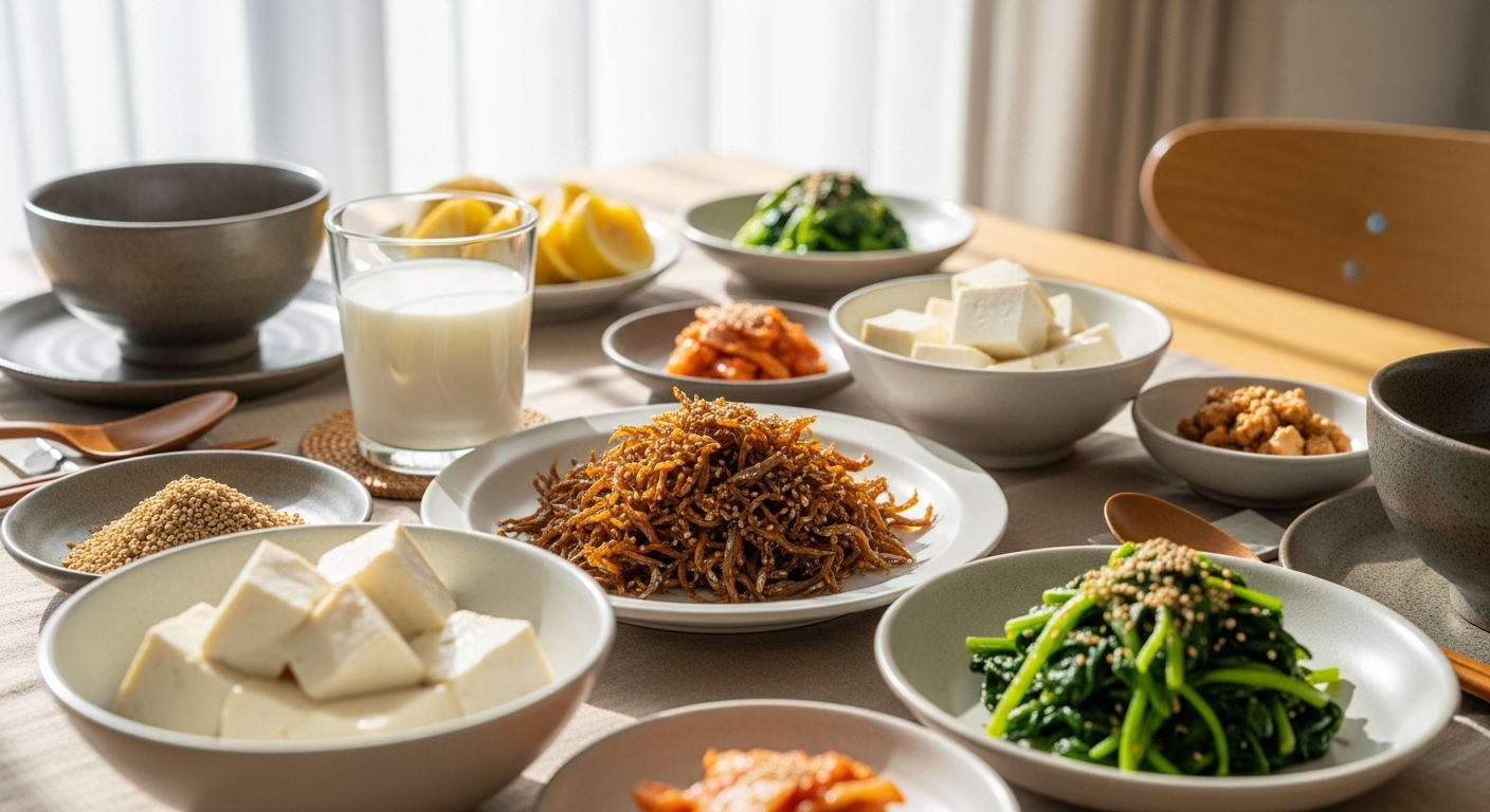 골다공증 예방을 위한 칼슘 풍부한 식단