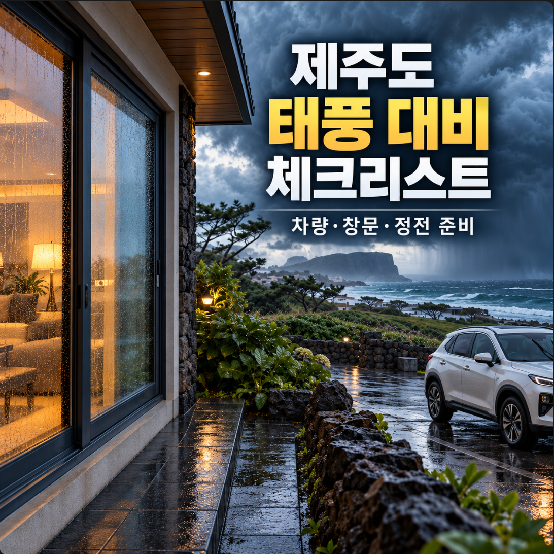 제주도 태풍 대비 체크리스트
