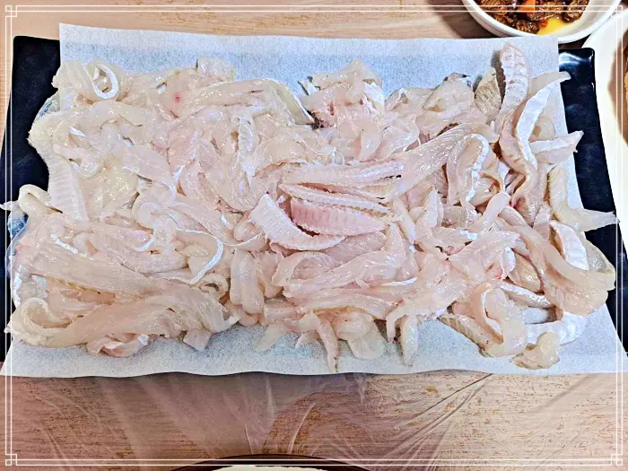 울산 신정시장 맛집 초장값 5천원, 가자미, 농어, 유황회