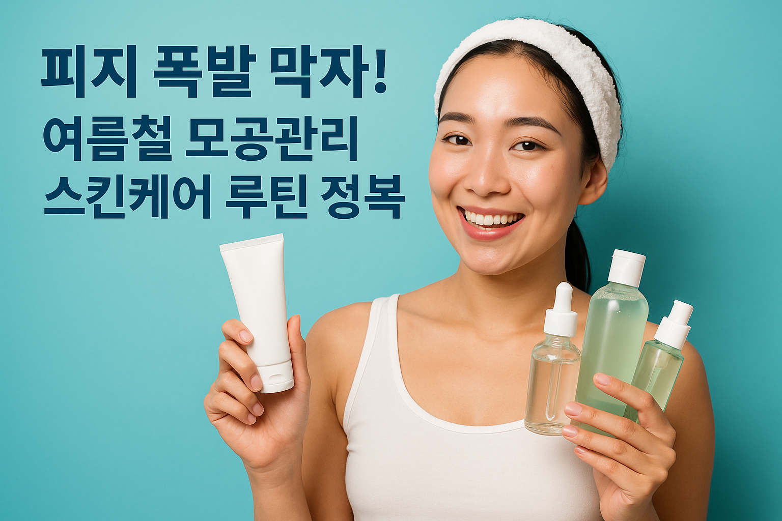 피지 폭발 막자! 여름철 모공관리 스킨케어 루틴 정복