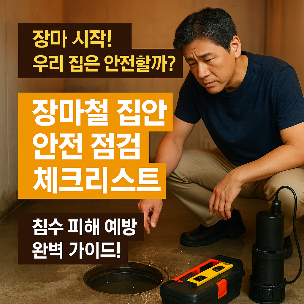 [2편] 장마철 집안 안전 점검 체크리스트 완벽 가이드