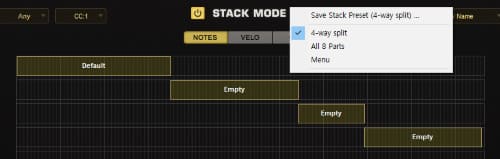 Presets Menu
