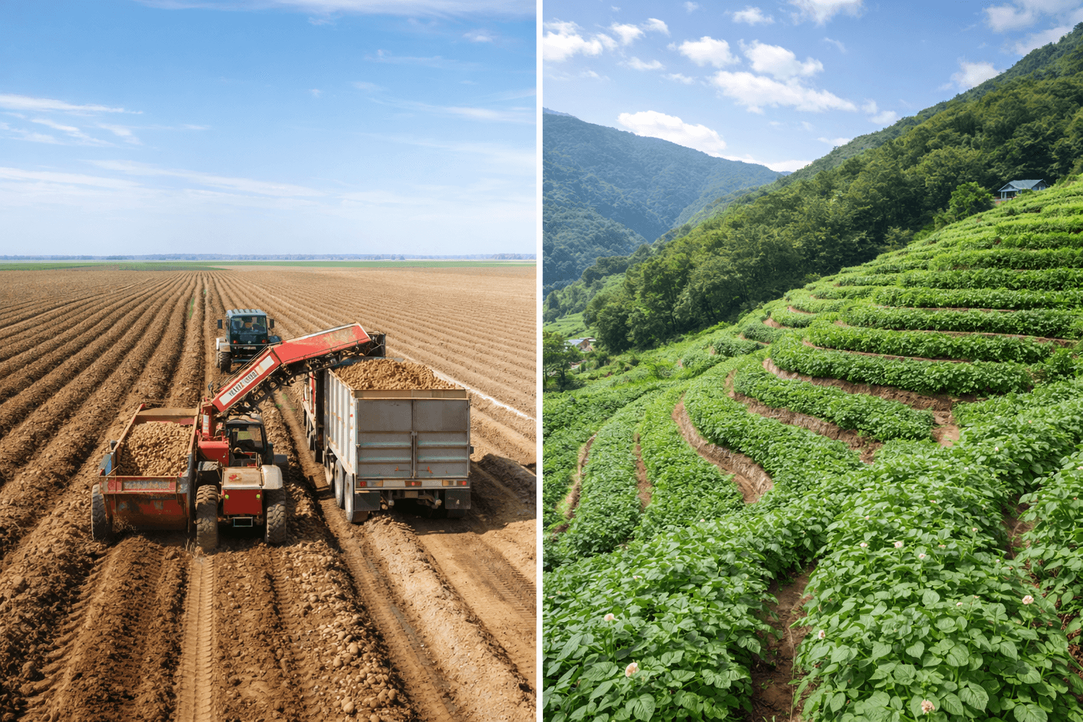 품종 구조와 재배 환경 차이