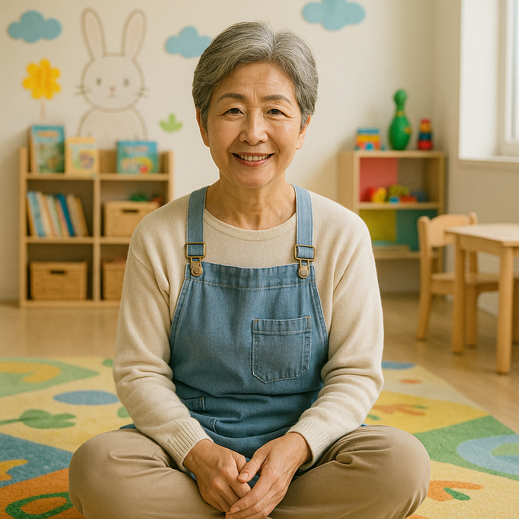 중장년 여성 보육 교사 이미지