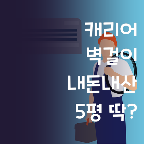 캐리어 벽걸이 에어컨 내돈내산 후기!..
