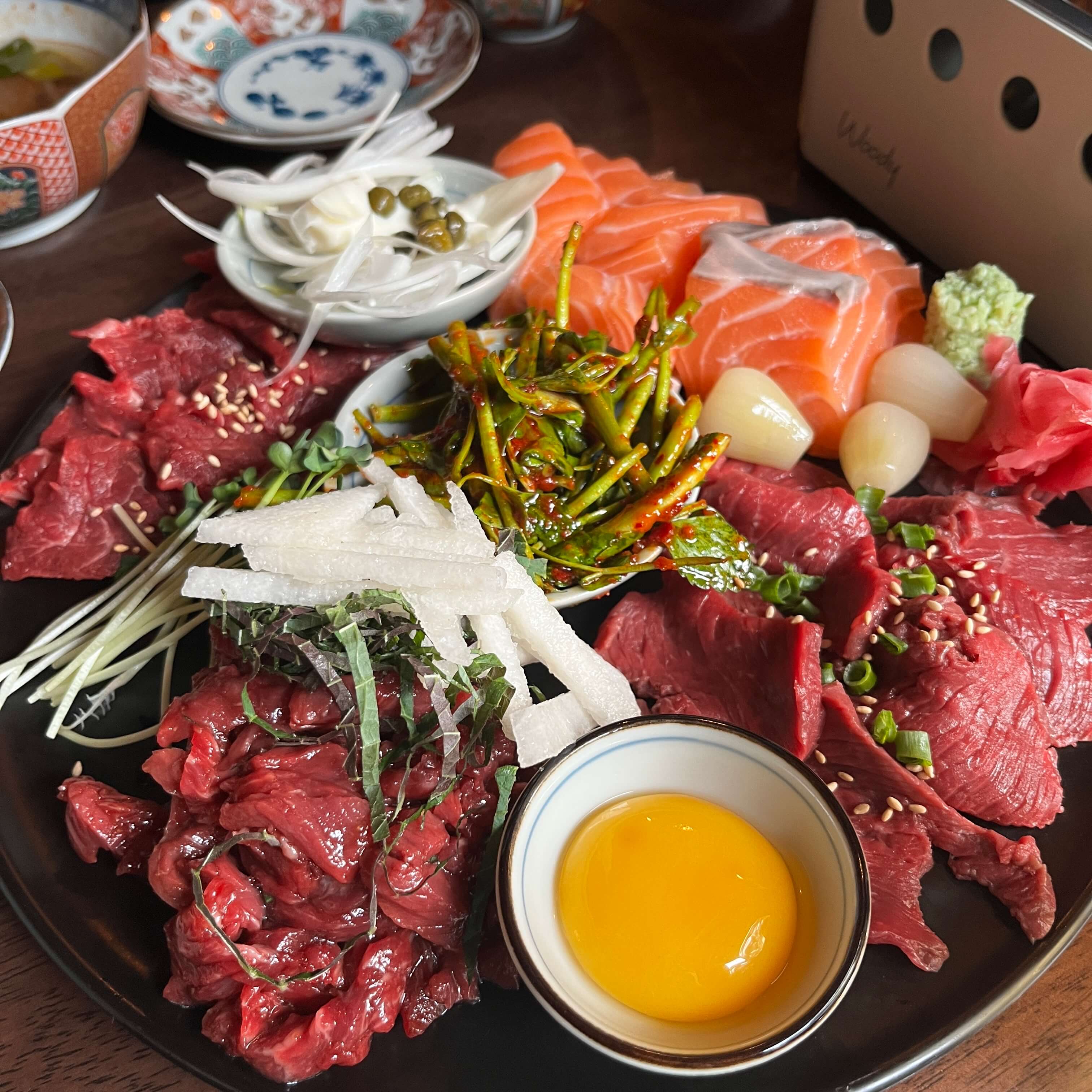 육회 + 연어