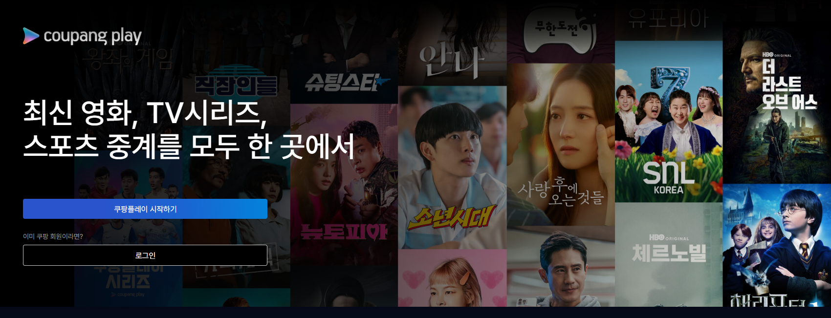 쿠팡플레이 보기