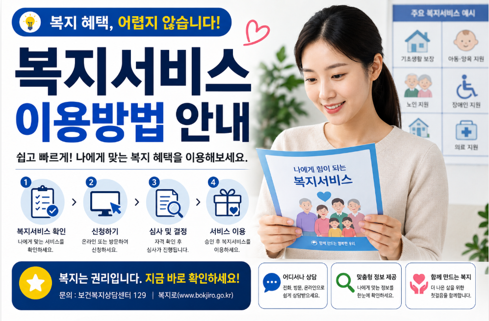 복지로 사용법 (간편인증, 맞춤서비스, 온라인신청)