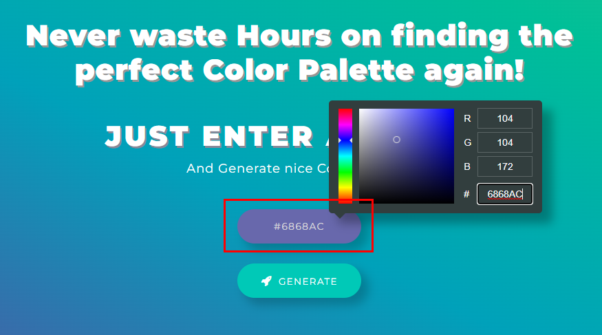 ColorSpace에 메인 컬러 입력하기
