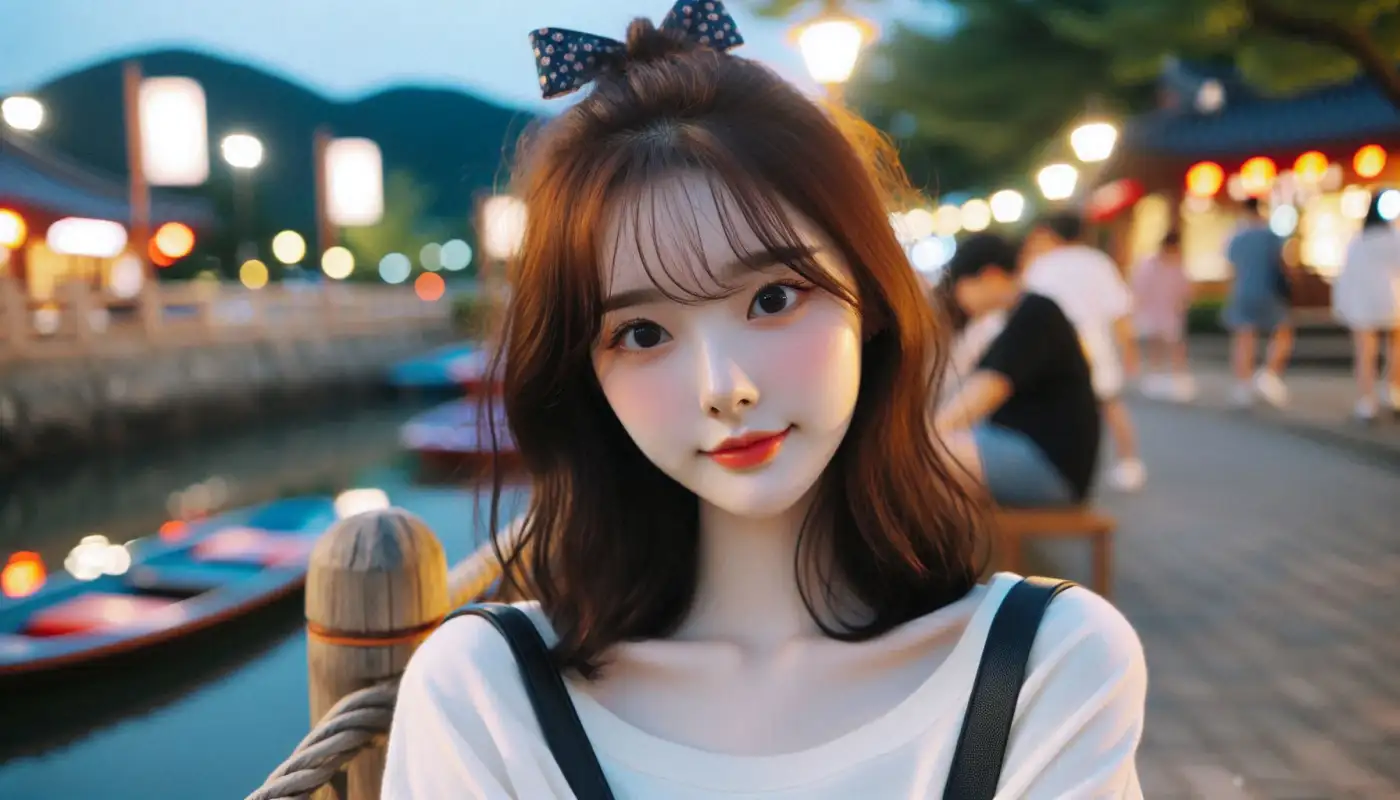 가오슝-자유여행하며-관광하는-여성의-모습