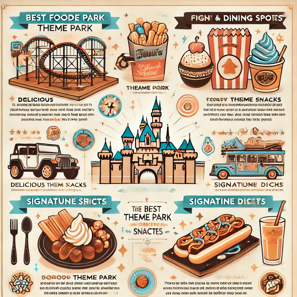 놀이공원 음식 이미지