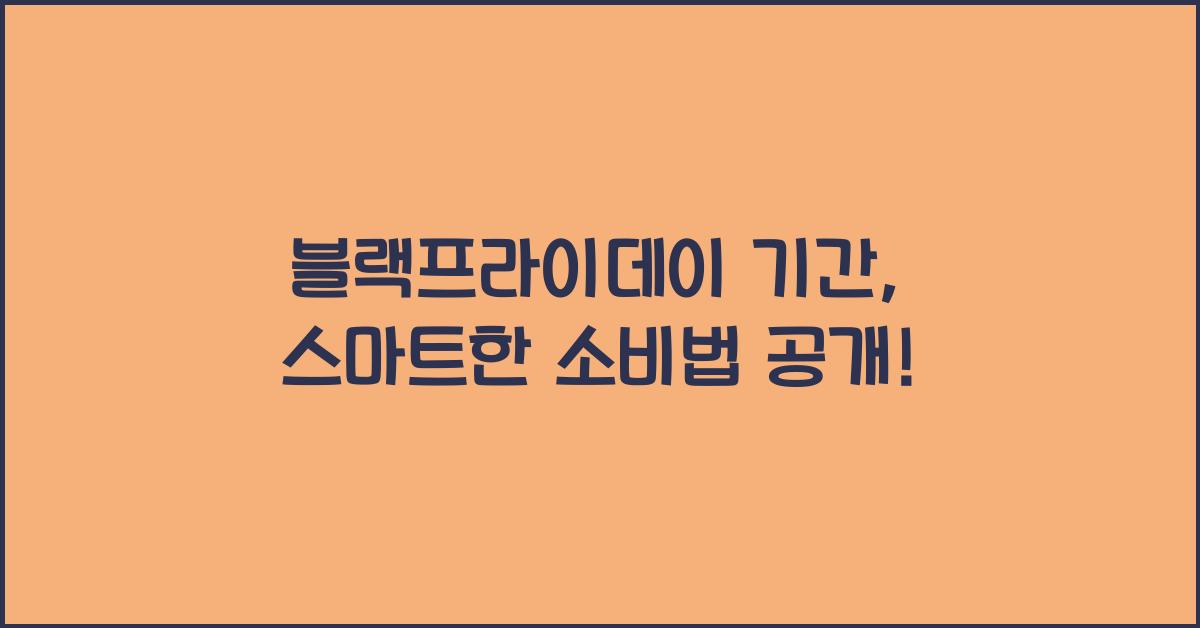 블랙프라이데이 기간