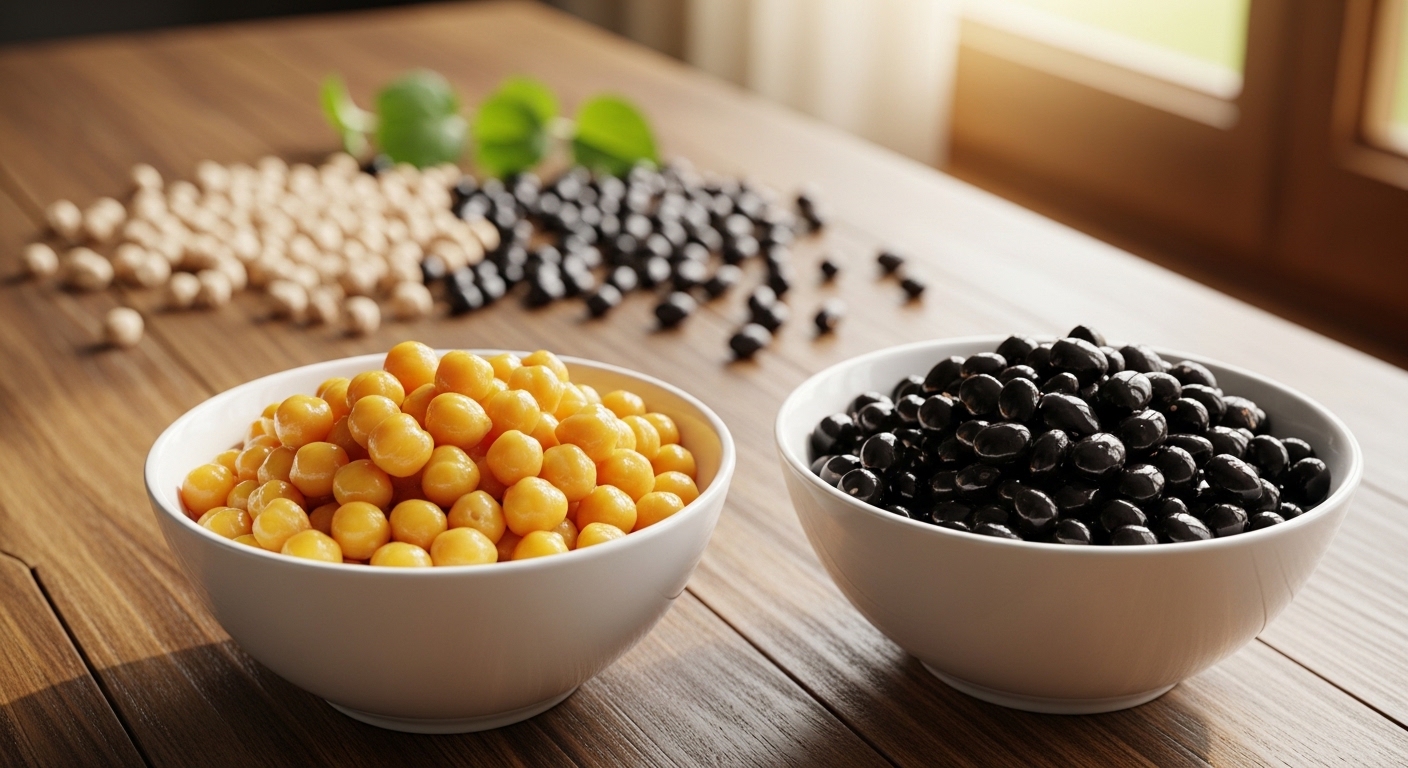 시니어 필독! 병아리콩 vs 검은콩, 나에게 맞는 콩은 무엇일까?