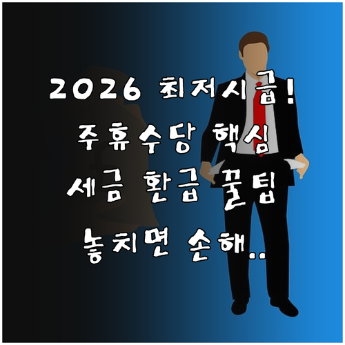 2026년 최저시급 인상에 따른 알바..