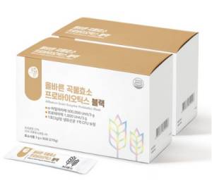 올바른 곡물효소 프로바이오틱스 블랙 90포&#44; 2개