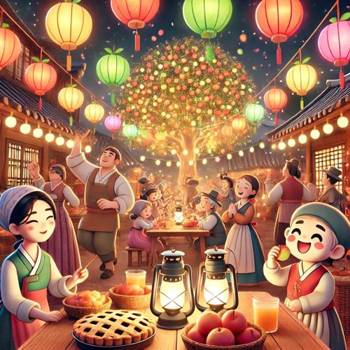 사과로 연 마을 축제