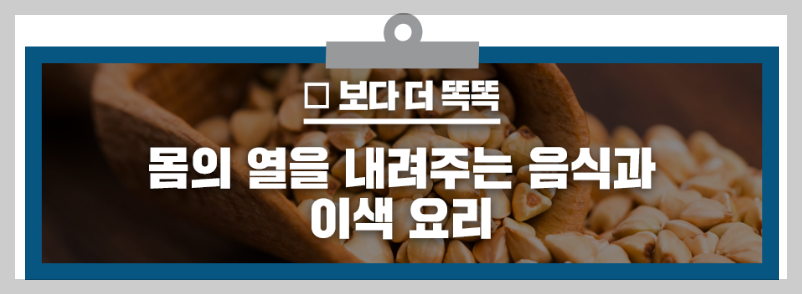 몸에 열을 내려주는 음식 여름음식