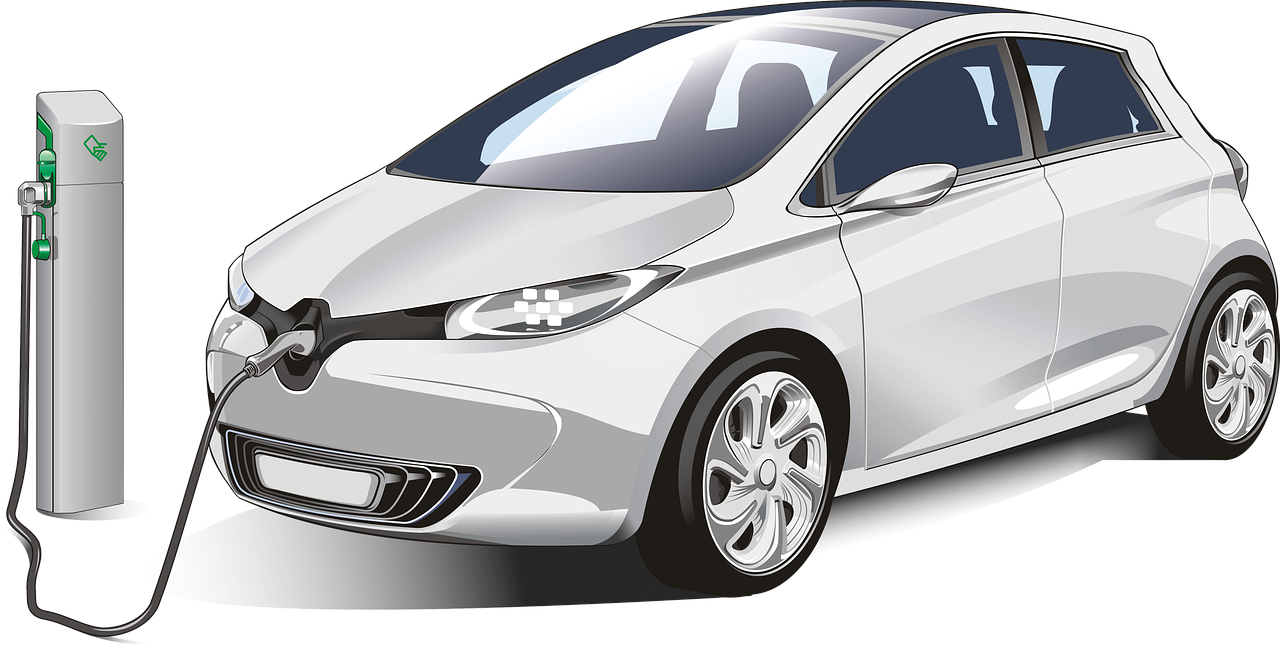 충전중인 전기 자동차