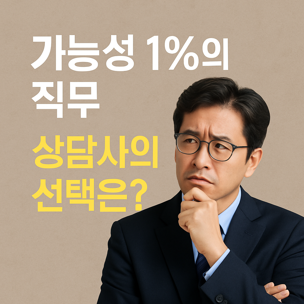 성취 가능성 낮은 직무 희망 시, 직업상담사가 꼭 알아야 할 대응 전략
