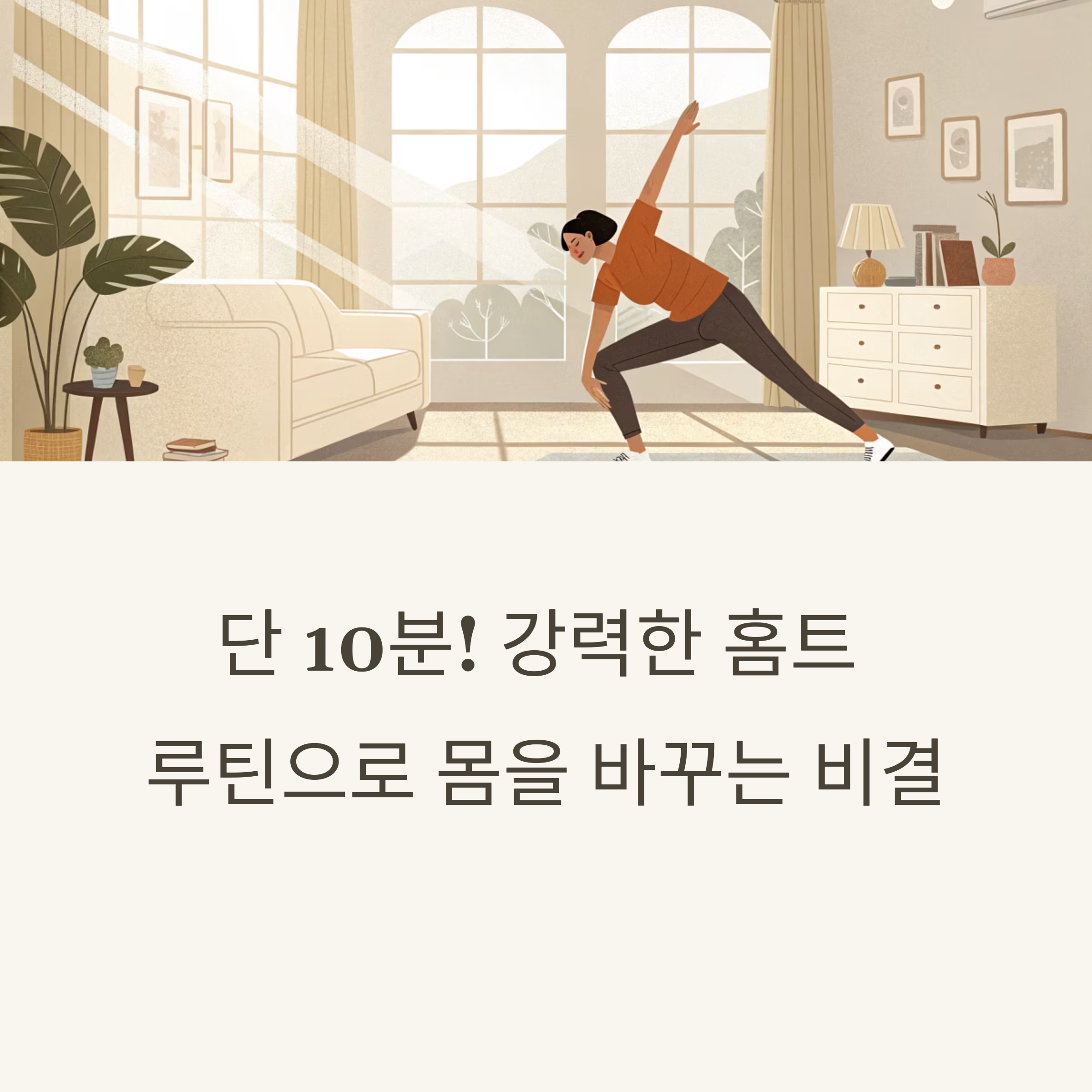 홈트 루틴으로 몸을 바꾸는 비결