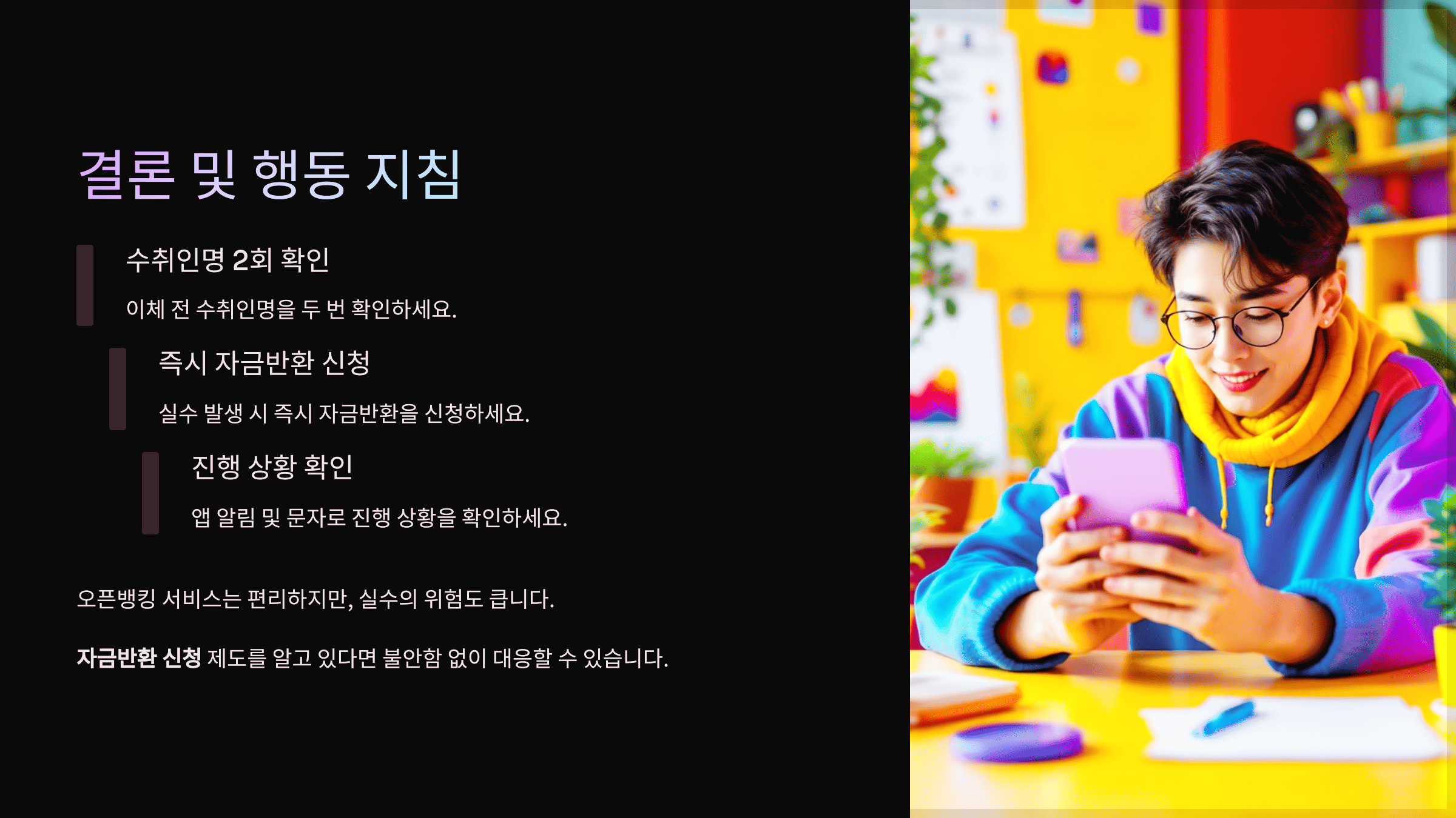 결론 및 행동 지침