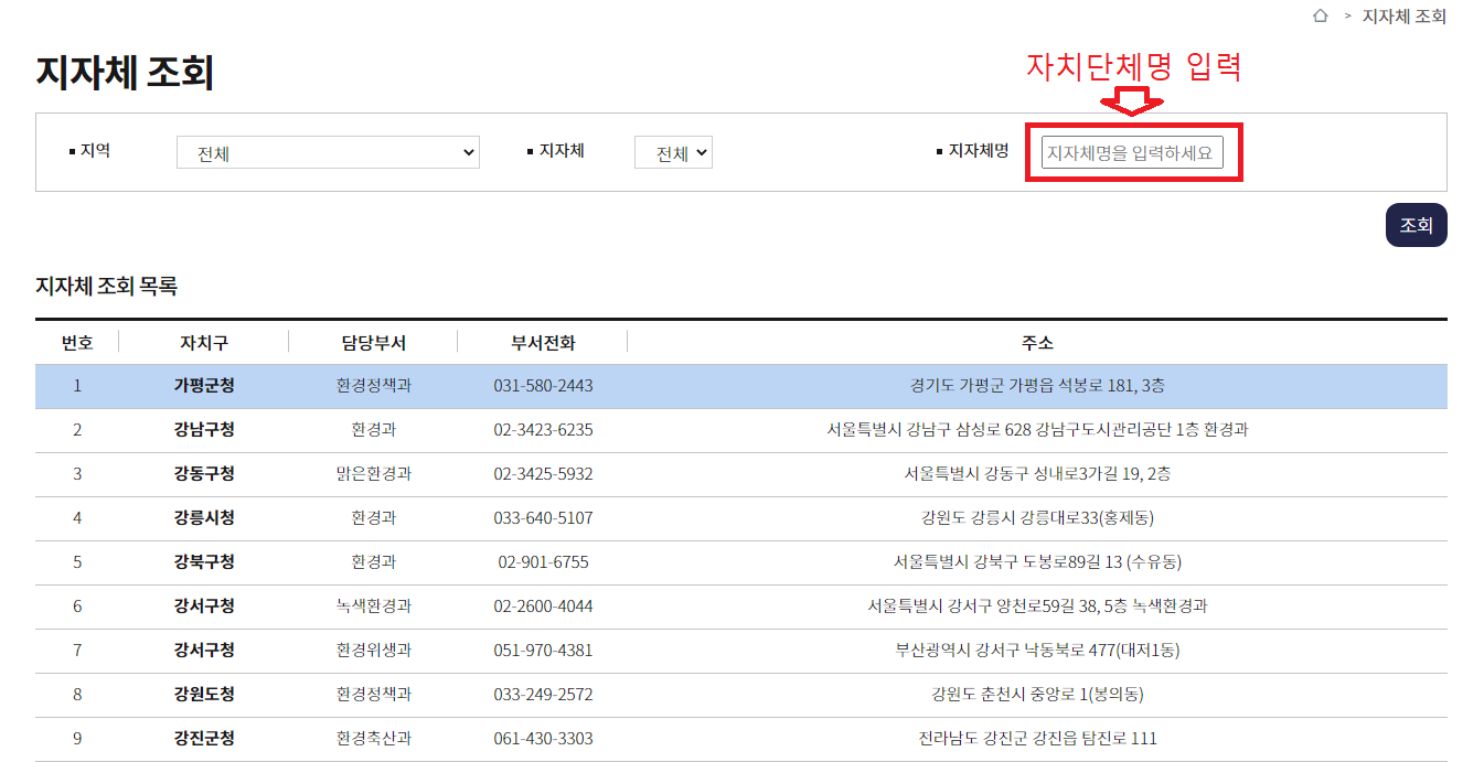 지자체 친환경 보일러 보조금(지원금) 담당부서와 연락처
