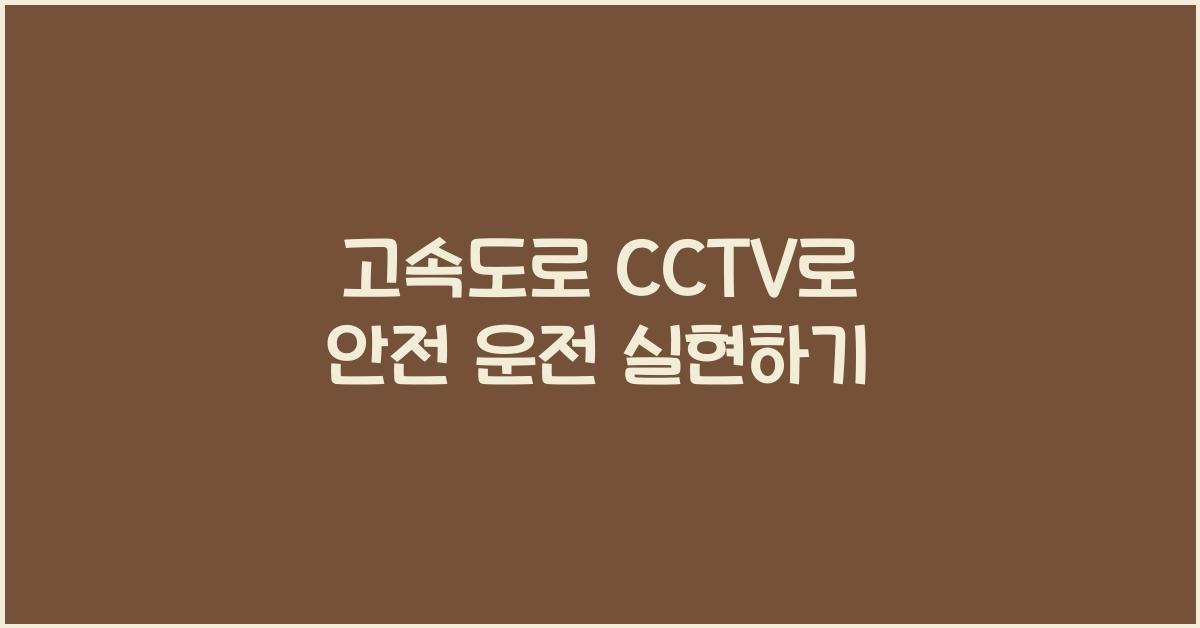 고속도로 cctv