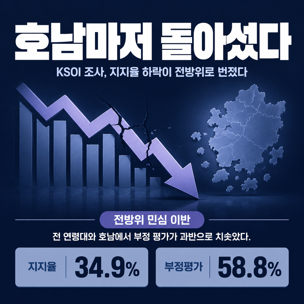호남마저 돌아섰다