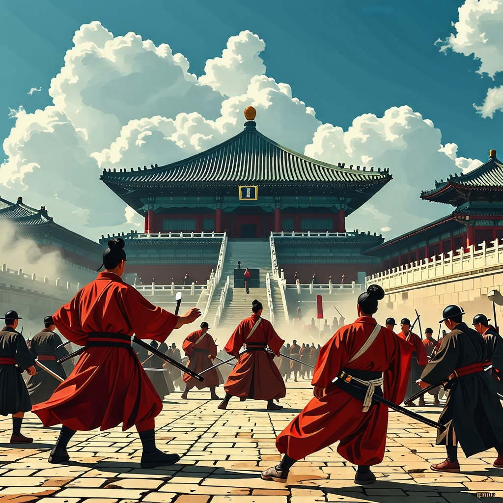 일본인 경복궁 난입 이미지