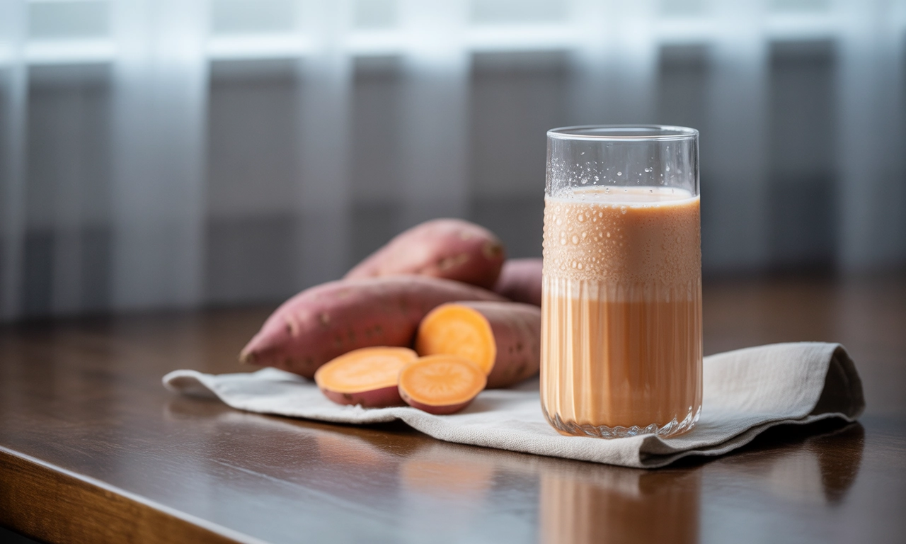 달콤하고 부드러운 아이 간식, 고구마우유 만들기