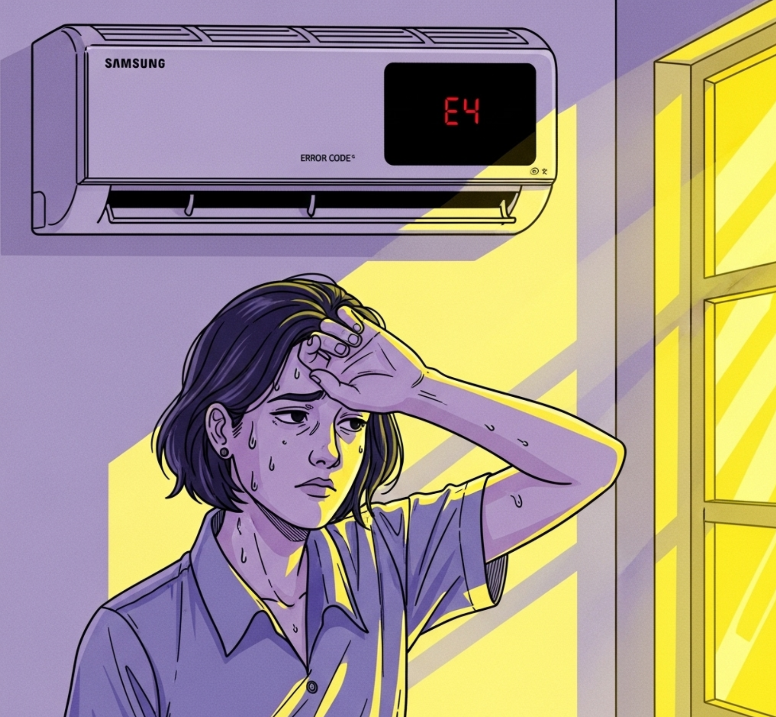 삼성 에어컨 E4 에러코드, 1분 만에 해결? (원인, 자가진단, 수리비 총정리)