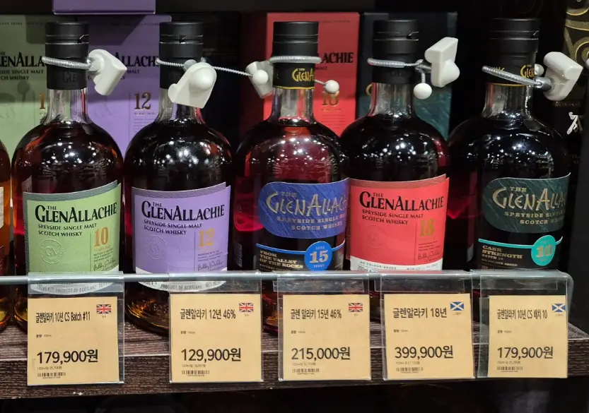 글렌알라키 코어 제품군 사진