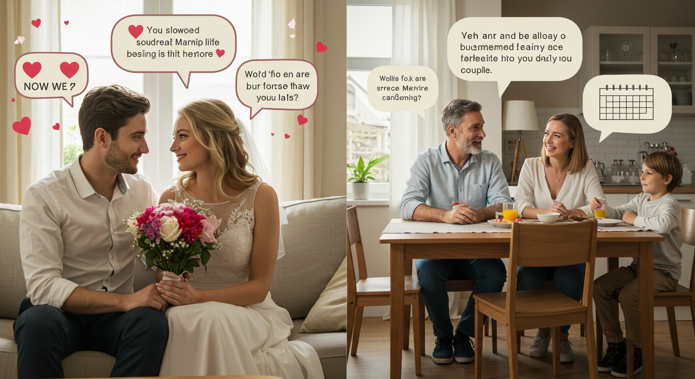 신혼 vs 결혼 10년차 부부 사진