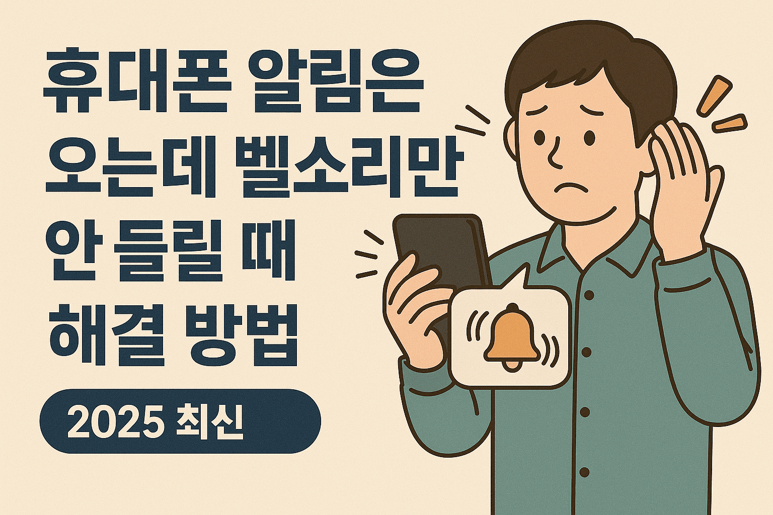 휴대폰 알림은 오는데 벨소리만 안 들릴 때 해결 방법 ❘ 2025 최신
