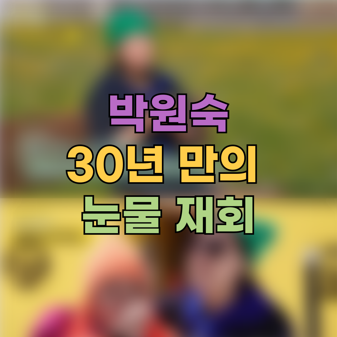 박원숙, 30년 만 스위스에서 친동생과 눈물의 재회&hellip;&ldquo;가장 역할 기뻤다"