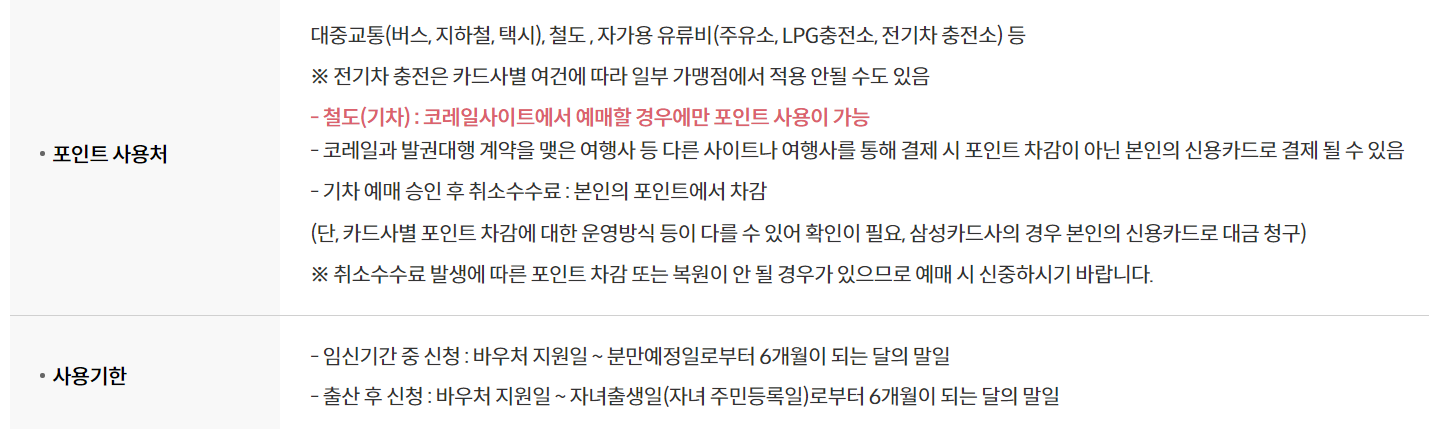 서울시교통비지원 포인트사용처 및 사용기한